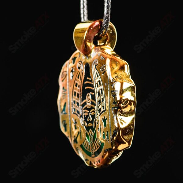 Shop Golden Treasure Pendant (Pharoah) Green T Glass in australian