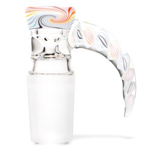 Shop Pho_Sco - Single Hole Linework Horn Slide - 18mm - White Rainbow #3 in australian