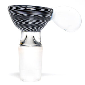 Shop K2 Glass - Worked Snap Slide - 14mm - Jailhouse Wag w/ White Handle in australian