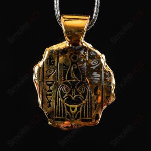 Shop Golden Treasure Pendant (Horus) Green T Glass in australian