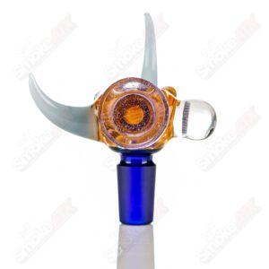 Shop #4 14mm Full Color Worked Horn Milli Bowl JMass in australian