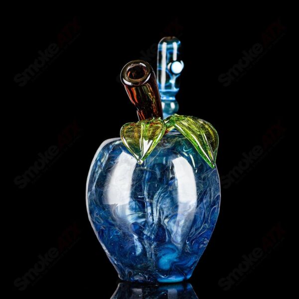 Shop Blue Apple Rig w/ Worm Dabber Pouch Glass in australian