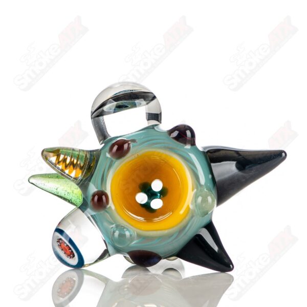 Shop #9 19mm Full Color Worked Horn Milli Bowl JMass in australian