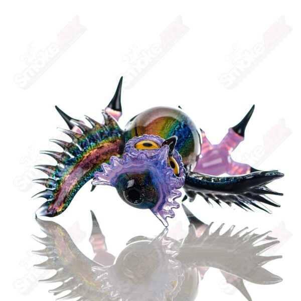 Shop Dichro EDM Owl by Four Winds Flameworks & Turtle Time Glass in australian