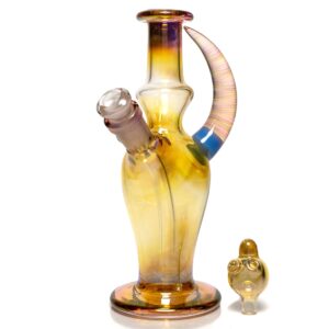 Shop Brando - 10mm Fumed Mini Tube - Milky Blue - Red & Blue Wag Millie in australian