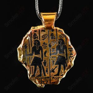 Shop Golden Treasure Pendant (King Tut) Green T Glass in australian