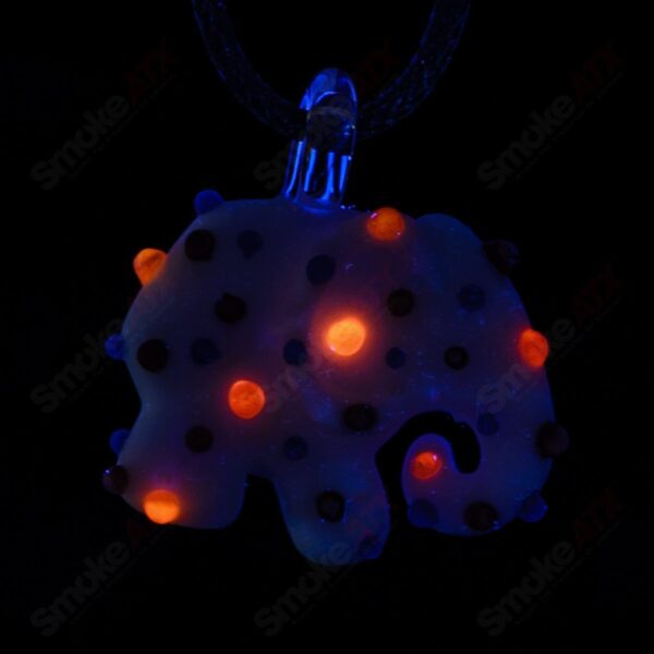 Shop Mini White Animal Cookie Pendant w UV Dots Renee Patula in australian