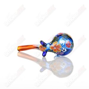 Shop Cobalt Sherlock W/ Multi-Color Flowers by Sarita Glass in australian