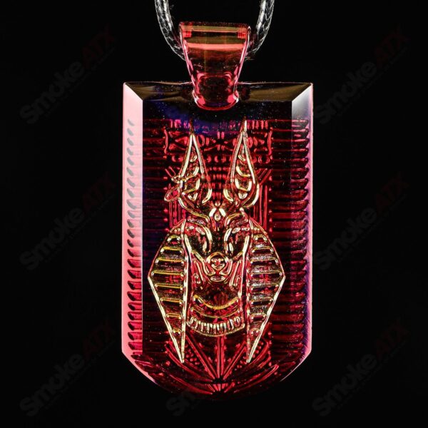 Shop Classic Tablet Pendant (Anubis) Green T Glass in australian
