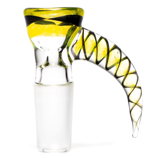 Shop Pho_Sco - Single Hole Linework Horn Slide - 14mm - Lemon Drop, Steelwool & Black #5 in australian