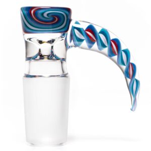 Shop Pho_Sco - Single Hole Linework Horn Slide - 18mm - Red, White, Purple & Blue #6 in australian