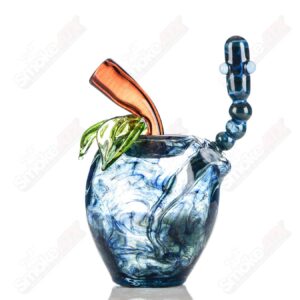 Shop Blue Apple Rig w/ Worm Dabber Pouch Glass in australian