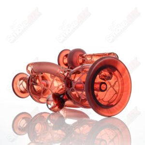 Shop Pomegranate Single Color Double Up Rig Rooster Glass in australian