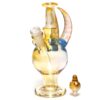 Shop Brando - 10mm Fumed & Half Blasted Ball Rig - Milky Blue - Honeycomb Millie #1 in australian