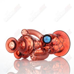Shop Pomegranate Single Color Double Up Rig Rooster Glass in australian