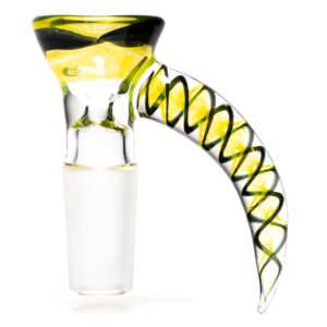 Shop Pho_Sco - Single Hole Linework Horn Slide - 14mm - Lemon Drop, Steelwool & Black #9 in australian