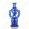 Shop Brilliant Blue Single Color Double Up Rig Rooster Glass in australian