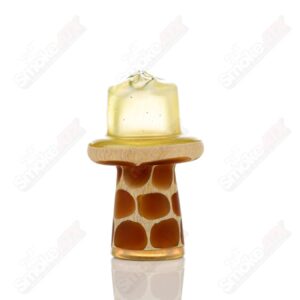 Shop Fumed Giraffe Spinner Cap w Pearl Robertson Glass in australian
