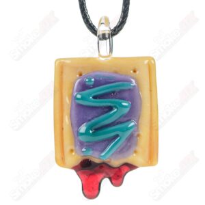 Shop Purple/Teal Icing Pop Tart Pendant Renee Patula in australian