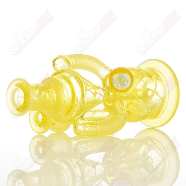 Shop Lemon Drop Single Color Double Up Rig Rooster Glass in australian
