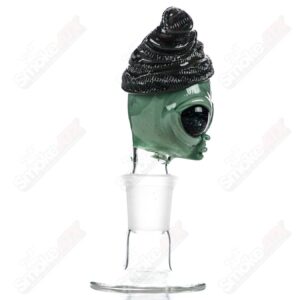Shop 18mm Alien Bowl Slide Ghost Glass in australian