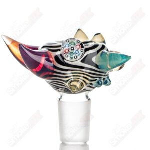 Shop #3 19mm Full Color Worked Horn Milli Bowl JMass in australian