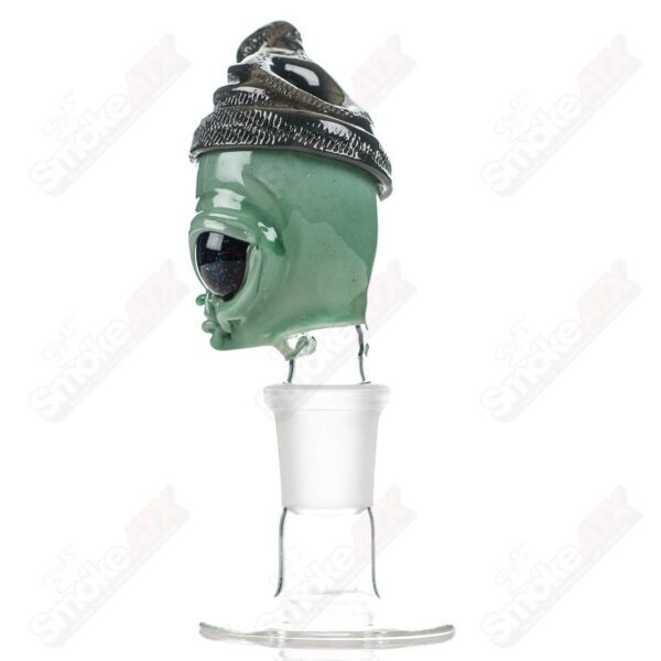 Shop 18mm Alien Bowl Slide Ghost Glass in australian