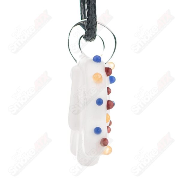 Shop Mini White Animal Cookie Pendant w UV Dots Renee Patula in australian