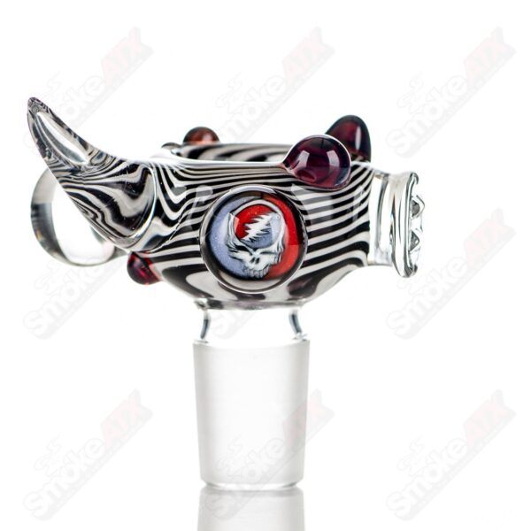 Shop #4 19mm Full Color Worked Horn Milli Bowl JMass in australian