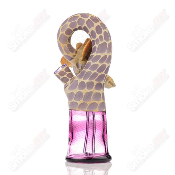 Shop Giraffe Bent Kneck Bottle Rig Robertson Glass Purple Rain & Royal Jelly in australian