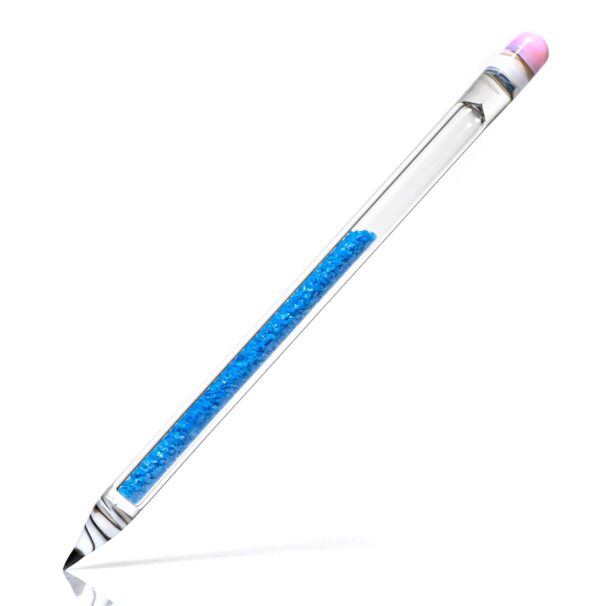 Shop Shooters - Frit Filled Pencil - Blue in australian