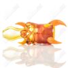 Shop Orange Skull Hitter w UV Accents Ghost Glass in australian