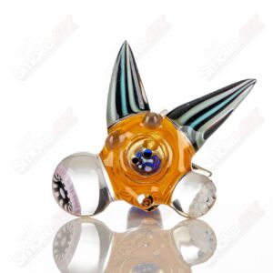 Shop #16 14mm Full Color Worked Horn Milli Bowl JMass in australian