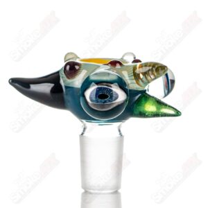 Shop #9 19mm Full Color Worked Horn Milli Bowl JMass in australian