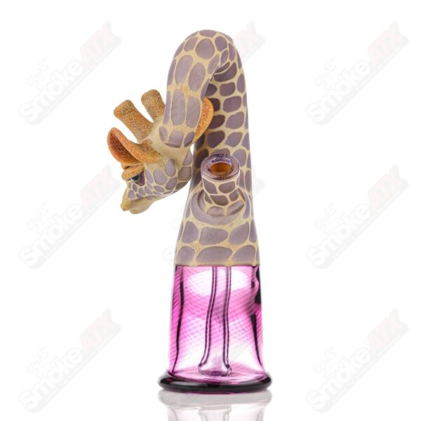 Shop Giraffe Bent Kneck Bottle Rig Robertson Glass Purple Rain & Royal Jelly in australian