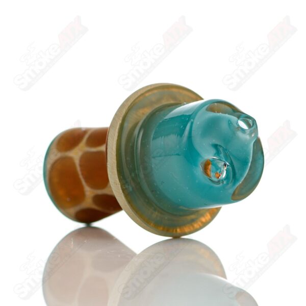 Shop Turqois Giraffe Spinner Cap w Pearl Robertson Glass in australian