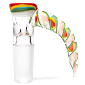 Shop Pho_Sco - Single Hole Linework Horn Slide - 14mm - Rainbow Rasta #9 in australian
