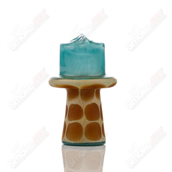 Shop Turqois Giraffe Spinner Cap w Pearl Robertson Glass in australian