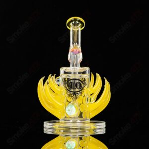 Shop Horned Rig (4.0 Lemondrop ) E.Ross x Freeek Glass in australian