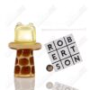 Shop Fumed Giraffe Spinner Cap w Pearl Robertson Glass in australian