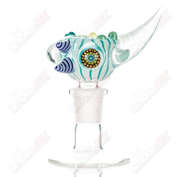 Shop #10 14mm Full Color Worked Horn Milli Bowl JMass in australian