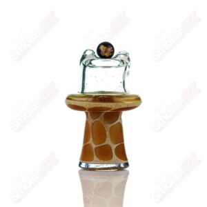 Shop Transparent Blue Giraffe Spinner Cap w Pearl Robertson Glass in australian
