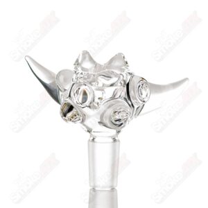 Shop #3 14mm Clear Worked Horn Bowl JMass in australian
