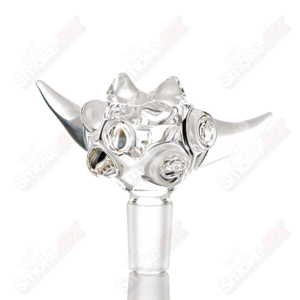 Shop #3 14mm Clear Worked Horn Bowl JMass in australian
