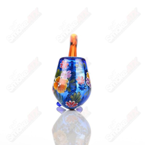 Shop Cobalt Sherlock W/ Multi-Color Flowers by Sarita Glass in australian