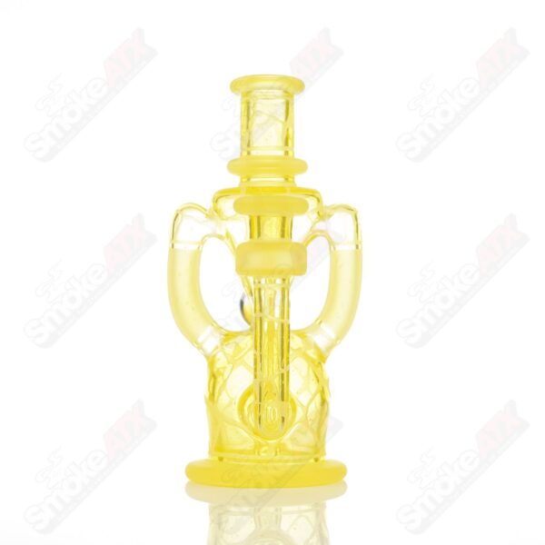 Shop Lemon Drop Single Color Double Up Rig Rooster Glass in australian