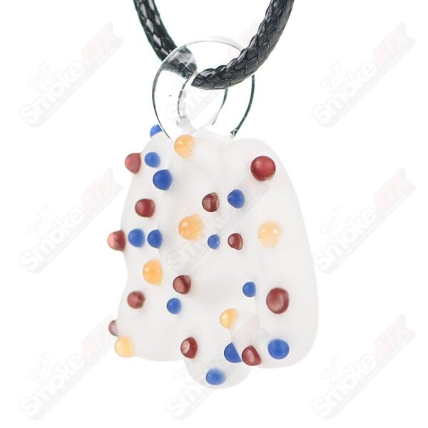 Shop Mini White Animal Cookie Pendant w UV Dots Renee Patula in australian