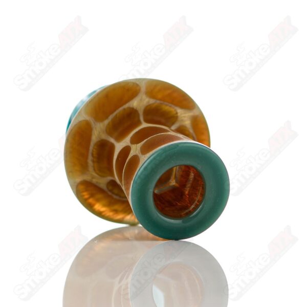 Shop Turqois Giraffe Spinner Cap w Pearl Robertson Glass in australian