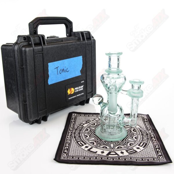 Shop Tonic Single Color Double Up Rig Rooster Glass in australian