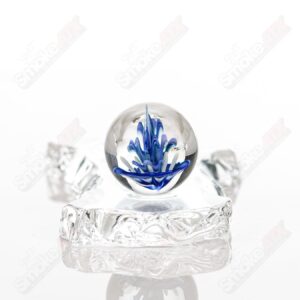Shop Kobuki Glass Blue Flower Topper Marble in australian